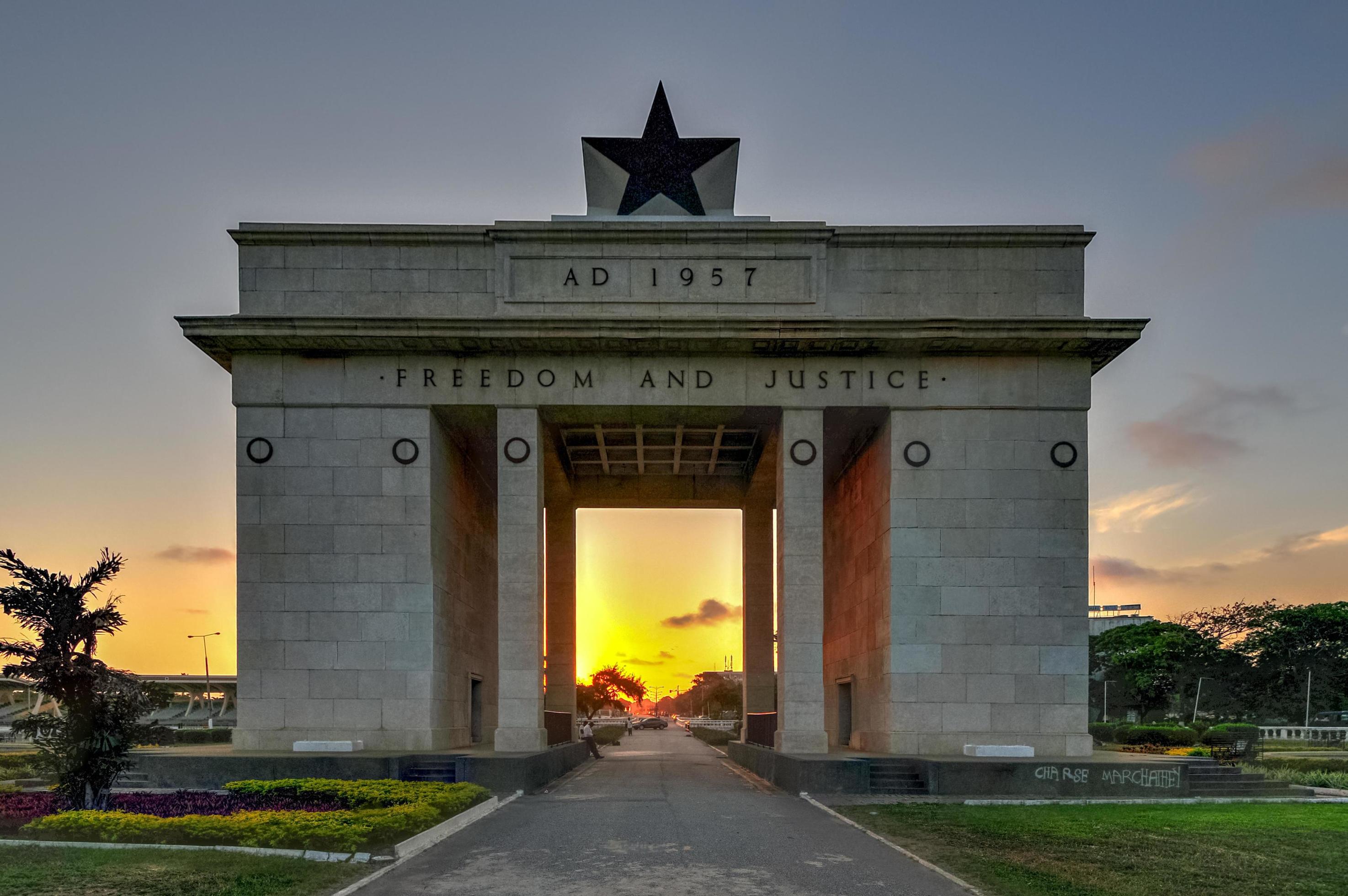the-independence-arch-of-independence-square-of-accra-ghana-at-sunset-2022-free-photo the-independence-arch-of-independence-square-of-accra-ghana-at-sunset-2022-free-photo
